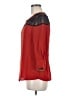 C. Luce 100% Polyester Red 3/4 Sleeve Blouse Size M - photo 5