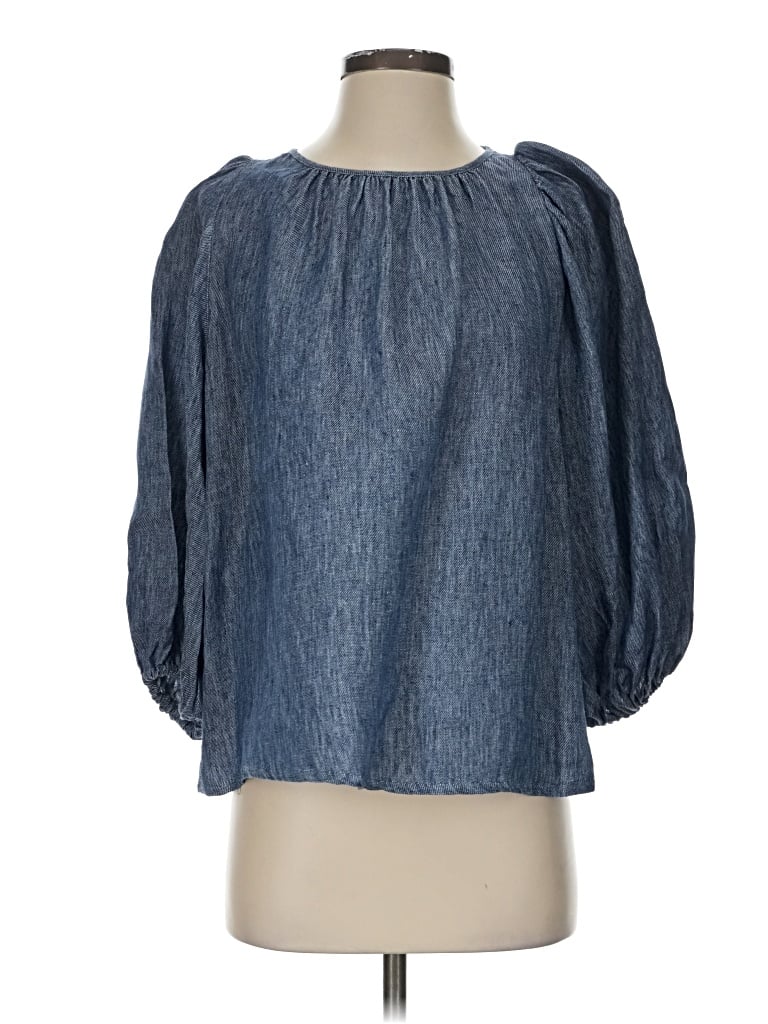 Pre-owned Vanessa Bruno 3/4 Sleeve Blouse In Blue