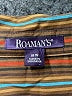 Roaman's Stripes Brown Long Sleeve Button-Down Shirt Size 18W - photo 7