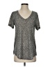Athleta Animal Print Gray Short Sleeve T-Shirt Size S - photo 1