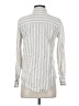 Gap Stripes Silver Long Sleeve Button-Down Shirt Size XS - photo 2