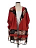 Chico's 100% Polyester Red Kimono Size Sm - Med - photo 1