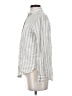 Gap Stripes Silver Long Sleeve Button-Down Shirt Size XS - photo 5