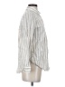 Gap Stripes Silver Long Sleeve Button-Down Shirt Size XS - photo 4
