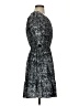 Gap 100% Cotton Metallic Silver Cocktail Dress Size XS - photo 4