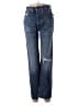 RE/DONE 100% Cotton Hearts Blue Jeans Size 26 waist - photo 1
