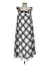 Ann Taylor 100% Polyester Checkered-gingham Gray Casual Dress Size 00 - photo 1