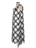 Ann Taylor 100% Polyester Checkered-gingham Gray Casual Dress Size 00 - photo 5