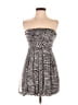 rue21 100% Polyester Animal Print Gray Cocktail Dress Size S - photo 1
