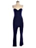 Express Color Block Blue Jumpsuit Size 8 - photo 1