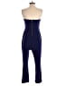 Express Color Block Blue Jumpsuit Size 8 - photo 2