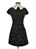 Shein 100% Polyester Tweed Black Casual Dress Size 2 - photo 1