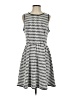 Sophyline 100% Polyester Houndstooth Gray Casual Dress Size S - photo 1