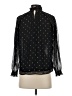 Ann Taylor Black 3/4 Sleeve Blouse Size XXS - photo 2