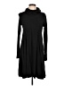 Hanes Solid Black Casual Dress Size L - photo 1