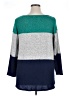 emerald Color Block Gray Long Sleeve Top Size 1X - photo 2