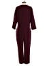 Madewell 100% Polyester Solid Burgundy Jumpsuit Size 8 - photo 2
