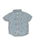 Gymboree 100% Cotton Blue Short Sleeve Button-Down Shirt Size 12-18 mo - photo 1