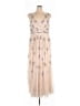 Mac Duggal 100% Polyester Tan Cocktail Dress Size 16 - photo 1