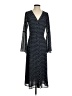 MICHAEL Michael Kors Polka Dots Black Teal Casual Dress Size XS - photo 1
