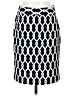 Adrienne Vittadini Graphic Black Casual Skirt Size 4 - photo 1
