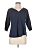 Studio West 100% Cotton Blue 3/4 Sleeve Blouse Size M - photo 1