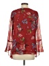 CAbi 100% Polyester Burgundy 3/4 Sleeve Blouse Size S - photo 2