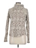 Final Touch Animal Print Silver Turtleneck Sweater Size M - photo 1