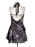 Unbranded 100% Polyester Animal Print Gray Cocktail Dress Size S - photo 2