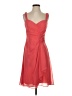 David's Bridal 100% Polyester Orange Cocktail Dress Size 4 - photo 1