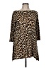 Chico's Animal Print Brown 3/4 Sleeve Blouse Size Med (1) - photo 1