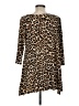 Chico's Animal Print Brown 3/4 Sleeve Blouse Size Med (1) - photo 2