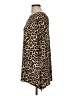 Chico's Animal Print Brown 3/4 Sleeve Blouse Size Med (1) - photo 5