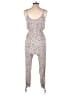 Dress Forum 100% Rayon Animal Print Ivory Jumpsuit Size M - photo 2