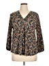 Vince Camuto Floral Brown 3/4 Sleeve Blouse Size XL - photo 1