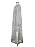 H&M 100% Polyester Stripes Silver Casual Dress Size M - photo 5