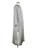H&M 100% Polyester Stripes Silver Casual Dress Size M - photo 4