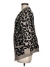 August Silk Animal Print Gray Cardigan Size M - photo 5