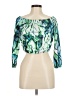 Unbranded Green 3/4 Sleeve Blouse Size M - photo 1