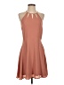 Express Solid Tan Casual Dress Size S (estimated) - photo 1