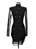 Cinq à Sept Stars Black Cocktail Dress Size 8 - photo 1