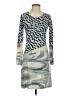 Assorted Brands Graphic Gray Cocktail Dress Size XXS (estimated) - photo 1