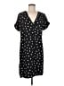 A New Day 100% Polyester Polka Dots Black Casual Dress Size M - photo 1