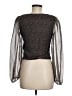 Saltwater LUXE 100% Polyester Brown Long Sleeve Top Size M - photo 2