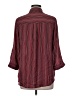 Iz Byer 100% Polyester Stripes Burgundy 3/4 Sleeve Blouse Size M - photo 2