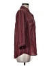 Iz Byer 100% Polyester Stripes Burgundy 3/4 Sleeve Blouse Size M - photo 4