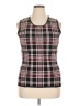 Eva Longoria Plaid Black Sweater Vest Size XL - photo 1