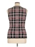 Eva Longoria Plaid Black Sweater Vest Size XL - photo 2