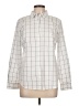 Apt. 9 Checkered-gingham Ivory Long Sleeve Button-Down Shirt Size L - photo 1