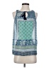 Iz Byer 100% Polyester Blue Sleeveless Blouse Size S - photo 1